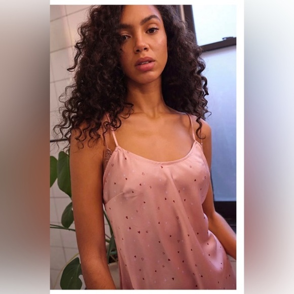 FREE PEOPLE Intimately free pink rose mauve Easy To Love Slip‎ dress size small - Picture 4 of 5